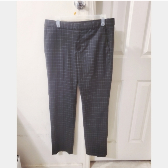NWOT Banana Republic Windowpane Ryan Professional Straight Slim Trouser Pants - Picture 6 of 9